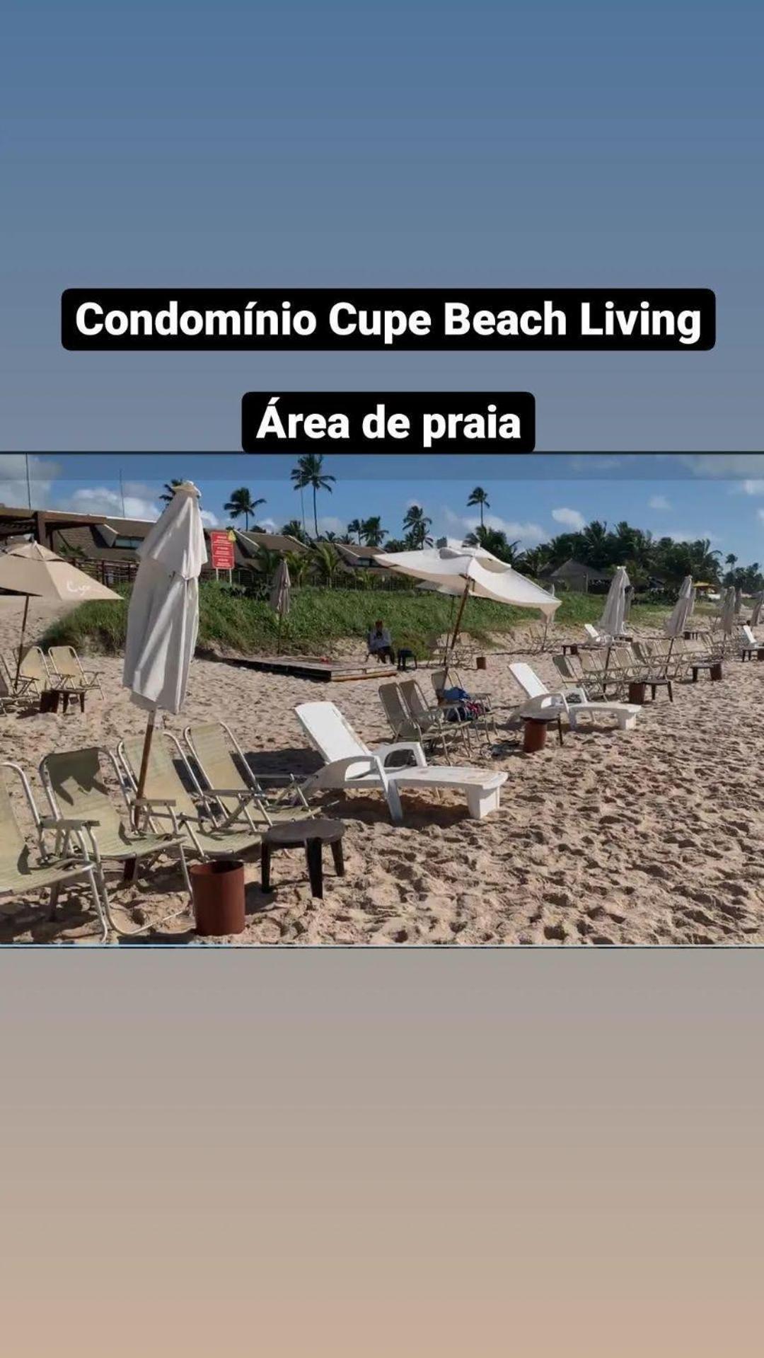 Luxuoso Flat 3 Quartos, Terreo, No Cupe Beach Living - Beira Mar De Porto De Galinhas Bagian luar foto